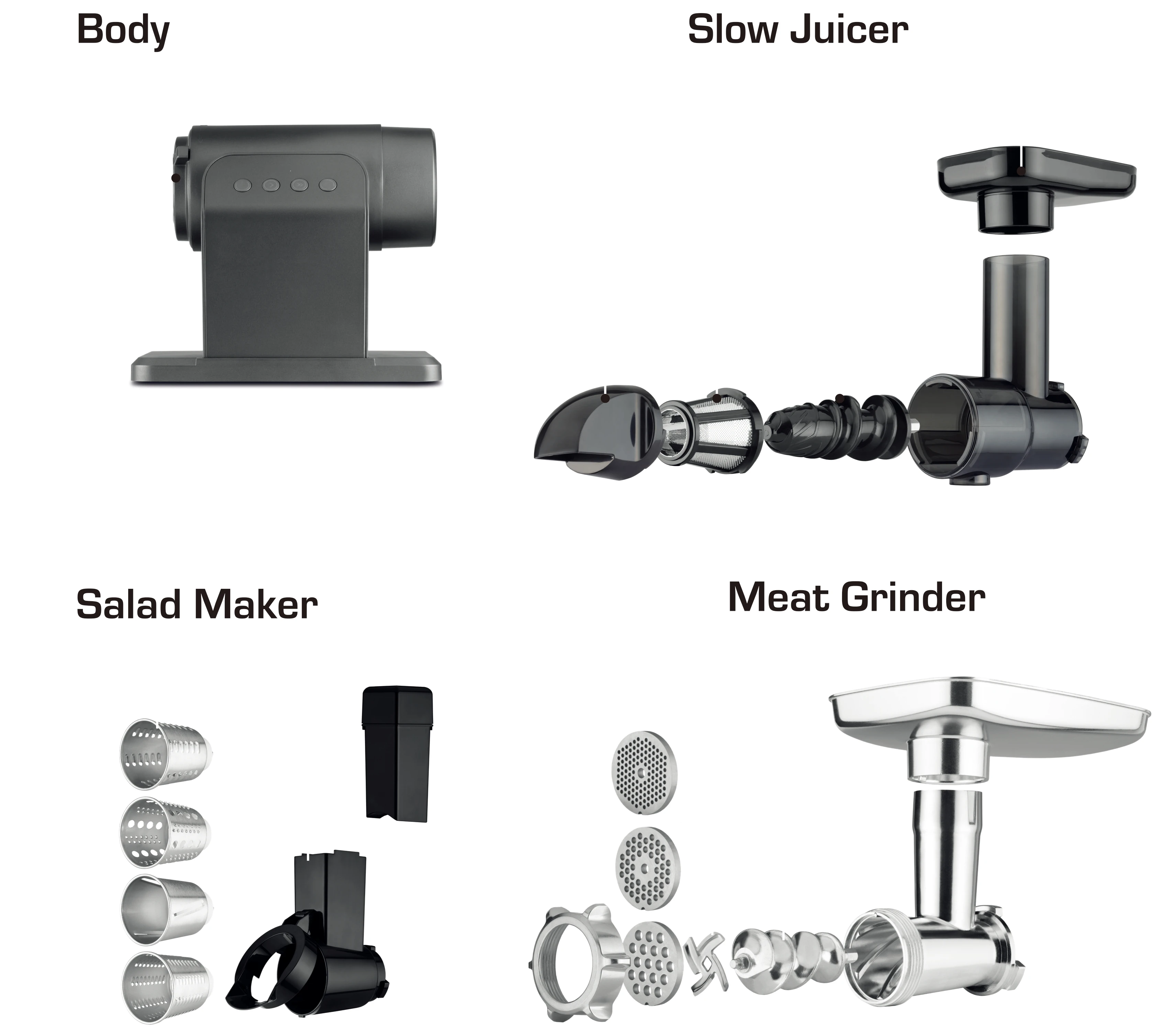 Household Slow Masticating Juicer Fresh Fruit Juice Quiet Motor Slow