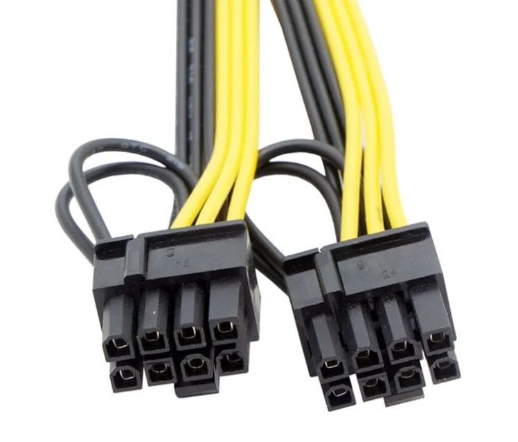 Блок питания для видеокарты 6-контактный разъем на двойной 8-контактный штекер 6 + 2-контактный Удлинительный кабель 6P 8P одна точка два передачи и