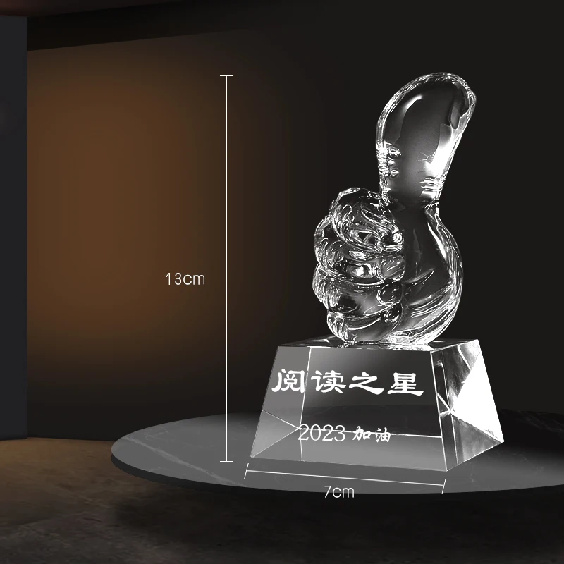 メーカー手作りブランク3Dクリスタルアワードトロフィープラークメタル