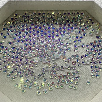 SS6-SS20 Bulk High Quality Crystal HFT AB Glass Crystal Hotfix Rhinestone Wholesale Flatback Rhinestones for Garment