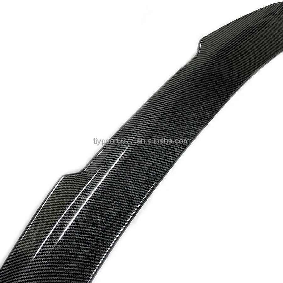 product for bmw 4 series f33 psm style carbon look abs car rear trunk spoiler wing lip tiypeor-7