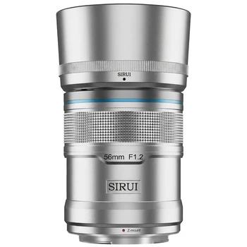 SIRUI Sniper 56mm Autofocus Lens, F1.2 Wide Angle APS-C Camera Lens for Z Mount, Silver
