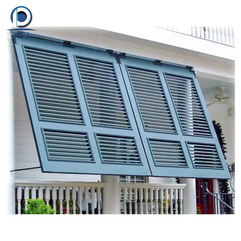 Prima Modern Design Louvers Powder Coating Modern Aluminum Alloy Bahama Shutters