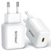 Chargeur mural rapide blanc UE