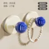 Suction Cup Spherical Hook (Milk White and Blue) *2