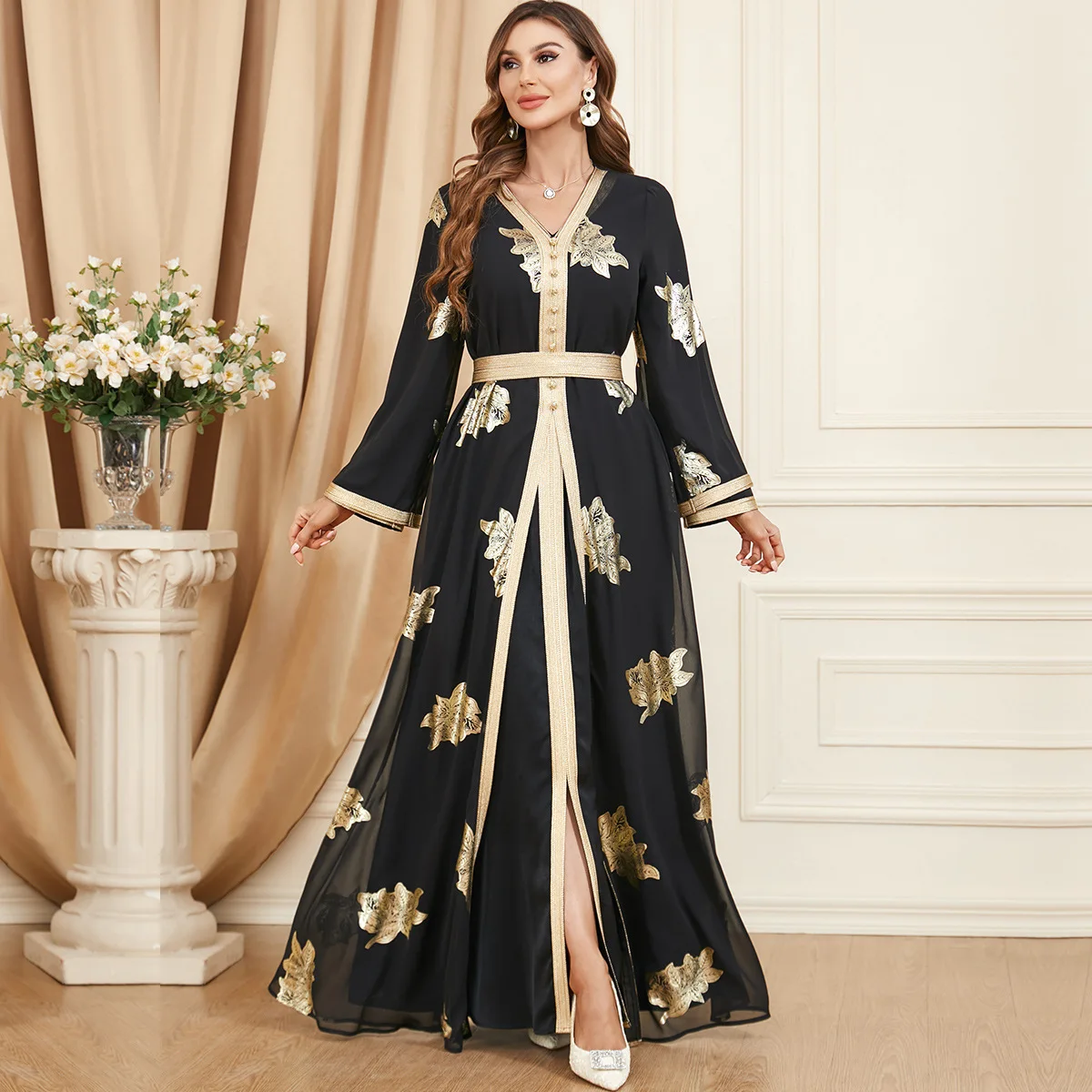 Fashion Women Wholesale Two Piece Dress Muslim Clothing Dress