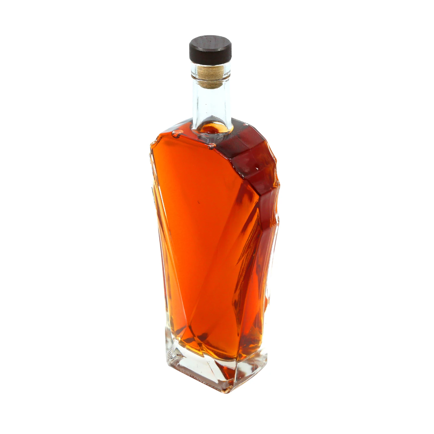 New Design 3000ml Vodka Gin Rum Whisky Bottles Cork Top for Tequila Brandy Wines Packing Use With 700ml Glasses 750ml Capacity