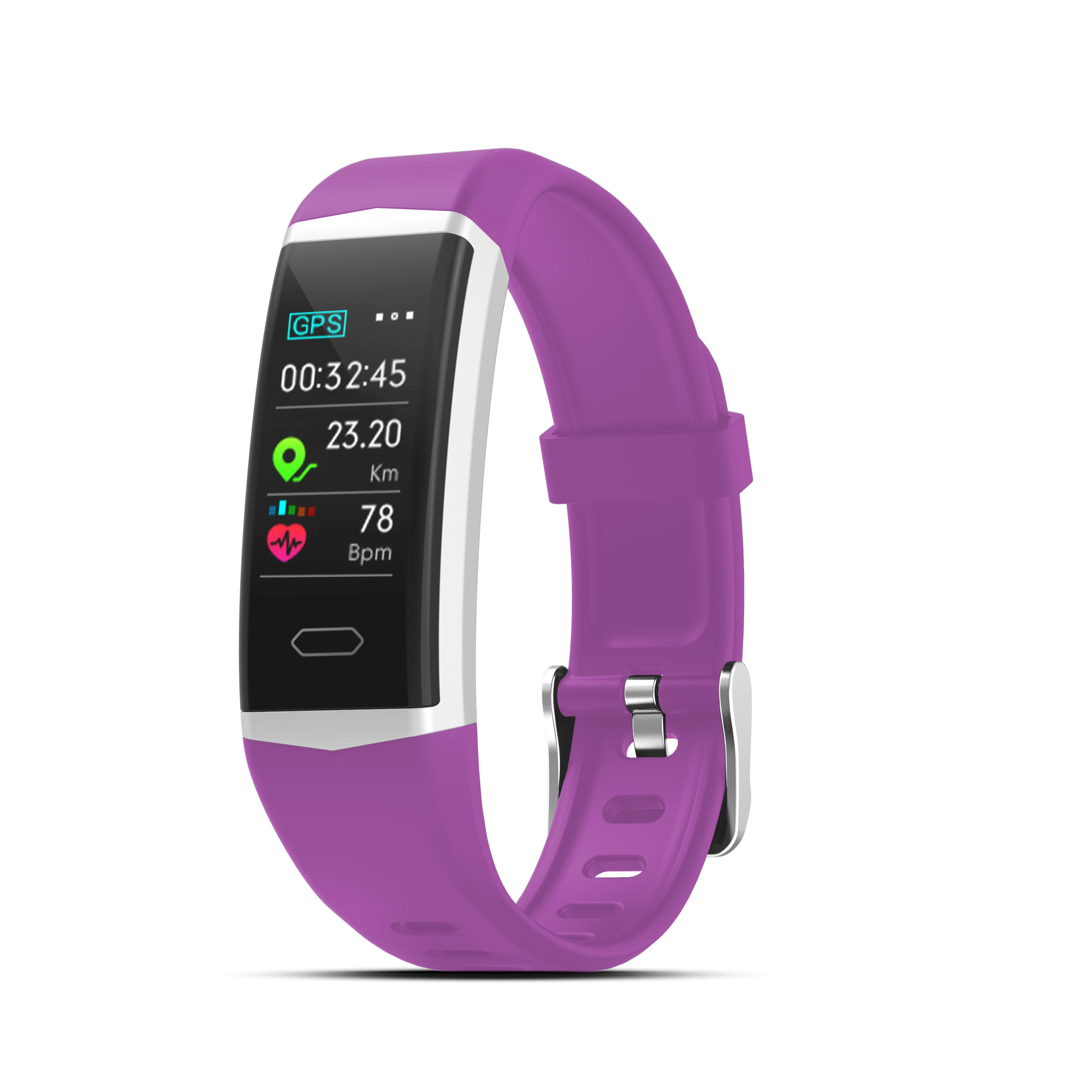 Smart Band DuckDik Senza Schermo - Braccialetto Attività Con GPS Integrato, Cardiofrequenzimetro, Monitoraggio Sonno, Impermeabile, 2 Cinghie