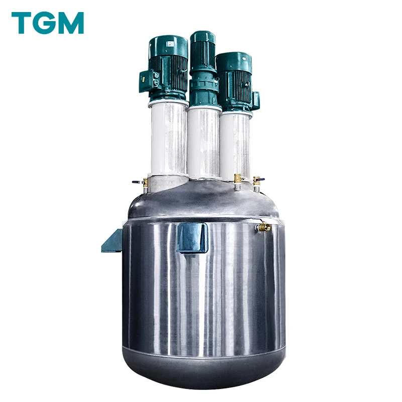 Triple Shaft Mixer Multi-function Kettle for high viscosity paint adhesive  resin production line  dispersing reactor