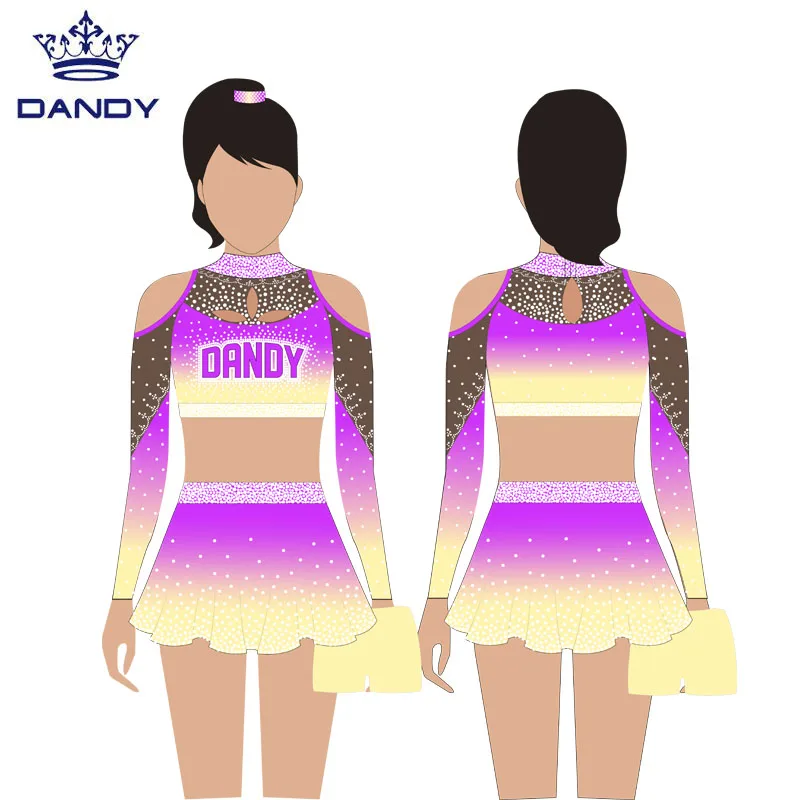 Free Design Custom Cheer Dance Uniform Cheerleading Uniform With