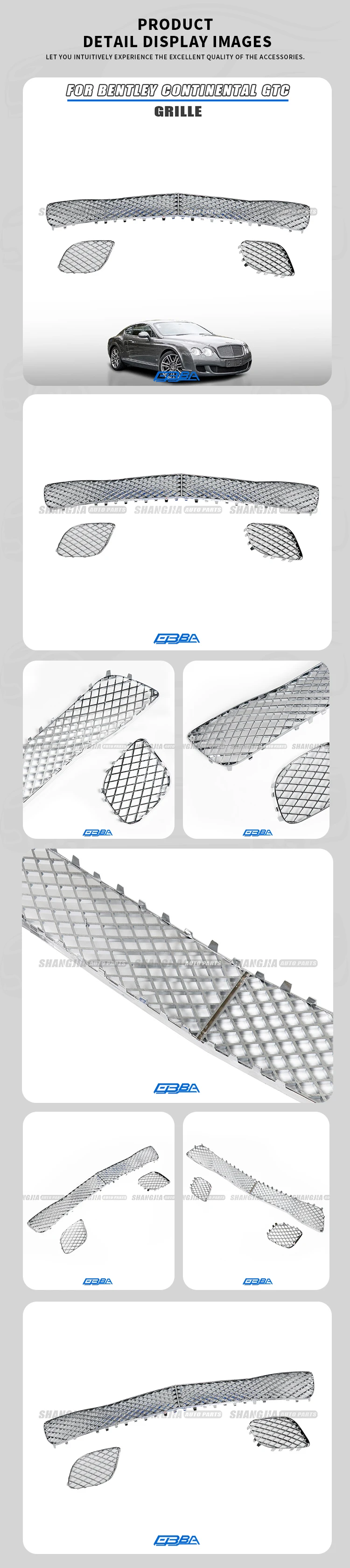 new auto parts car front grille for bentley gt-3