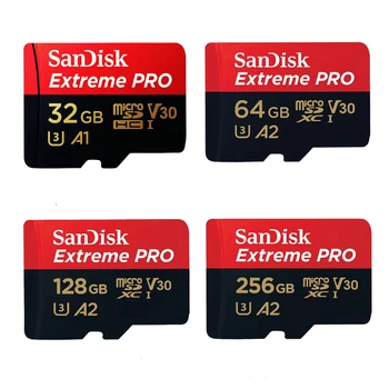 Wholesale SanDisk Extreme Pro Memory Card 128GB 256GB 64gb High speed Card Up to 170M/S with Adapter C10 A2 V30 U3
