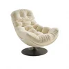 Type a swivel chair-beige -white combination
