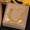 bracelet double coeur en or-4