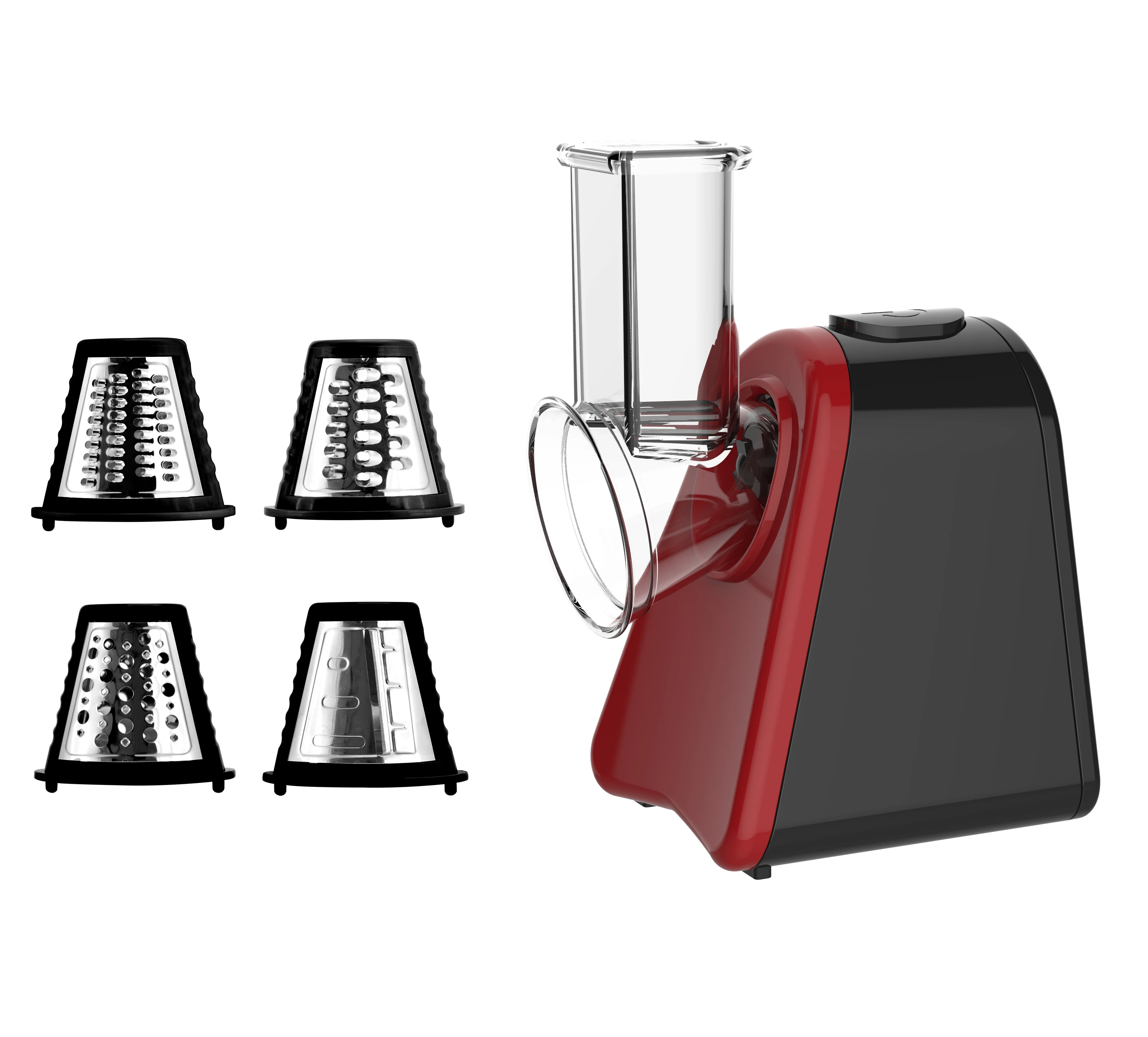 Electric Vegetable Cutter Slicer Shredder Salad Maker Machine for Fruits Vegetables Cheese Grater With 4 Different Blade