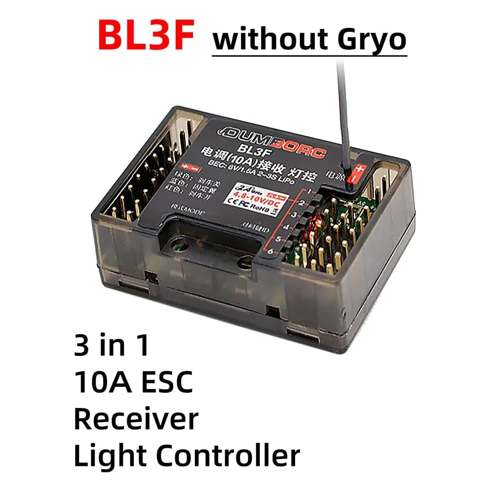 Transmisor Y Receptor RC DUMBORC X6PM-350 | Mini Control 2.4 GHz Con Giroscopio | Alcance 350-400 M | Para Coches, Camiones, Barcos Y Tanques