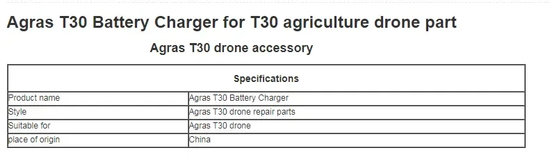 Original T30 Agras Battery Agricultural Drone Intelligent Flight 29000mAh 51.8V Chargeable Accessories Spare Part details