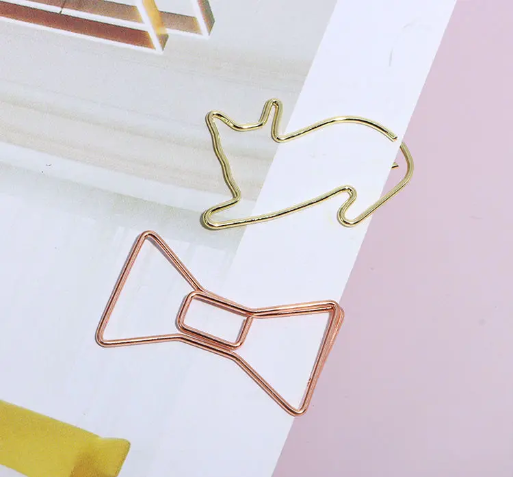 Low Price Note Folder Office Business Card Cute Mini Small Metal Musical Claw Bookmark Book Mark Clip