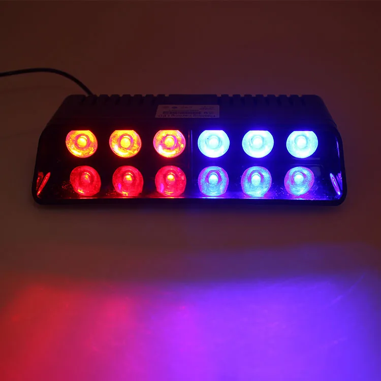 6 LED Strobe Flasher Emergency Day Running Light Blue Red Cigarette Lighter DC12v for Car & Truck Car Light Accessories