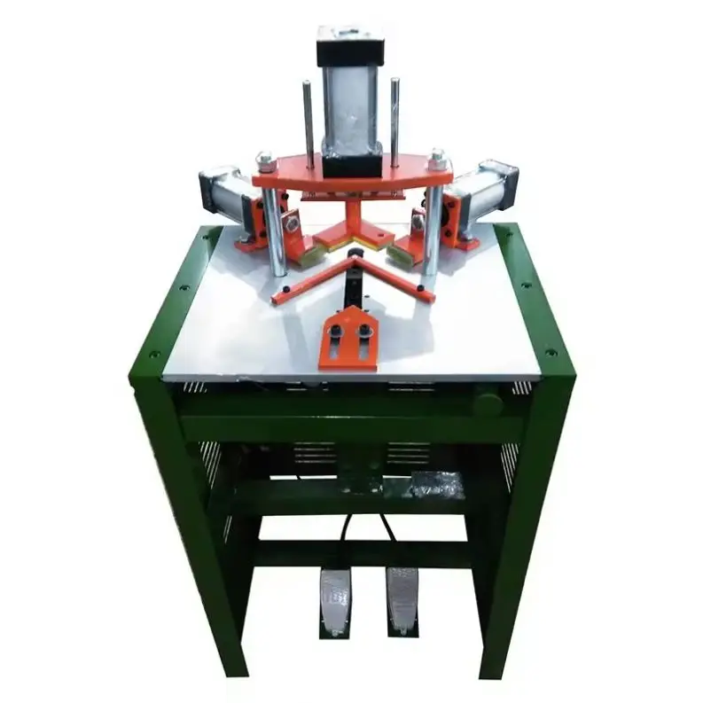 Fully Automatic Pneumatic Frame Nailing Machine for Wood Frame Machine Photo and Picture Frame Corner Cutting Machine