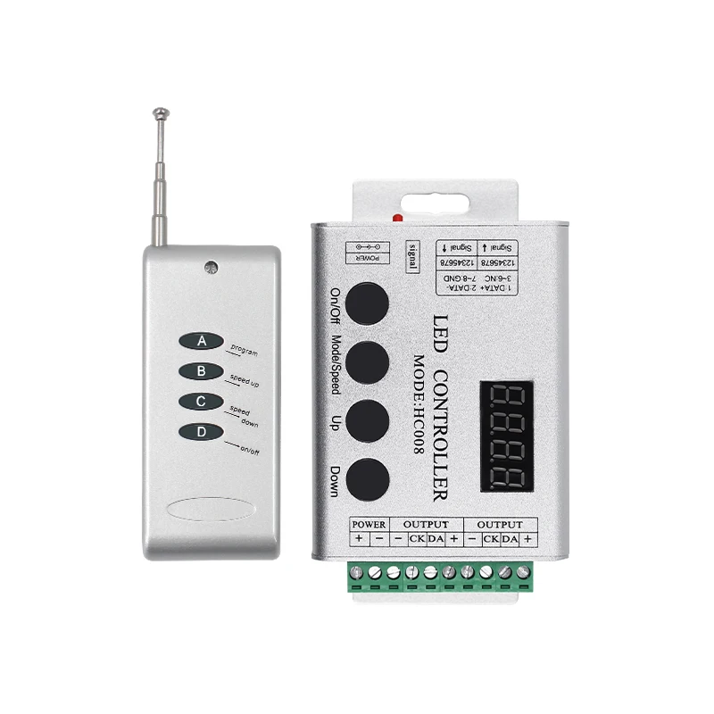 Best Price Led Pixel Controller Hc008 Dc 5v 12v 24v Programmable Rf