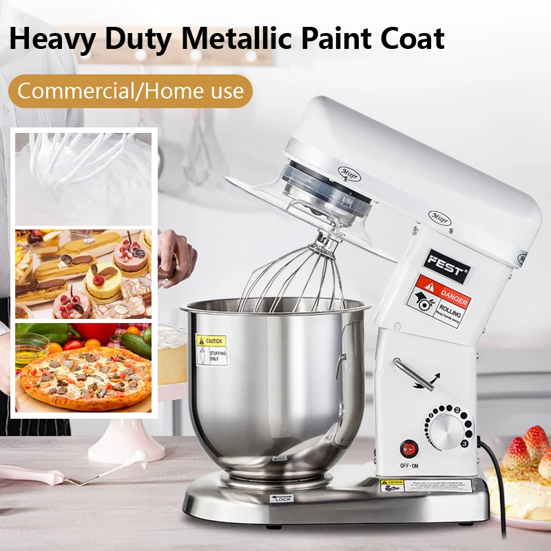 FEST Snack Machine 7L Commercial Food Mixers Automatic Electric Bakery Dough Mixer Equipment