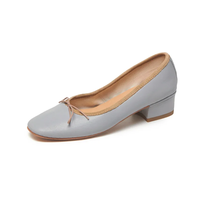 mid heel ballet pumps