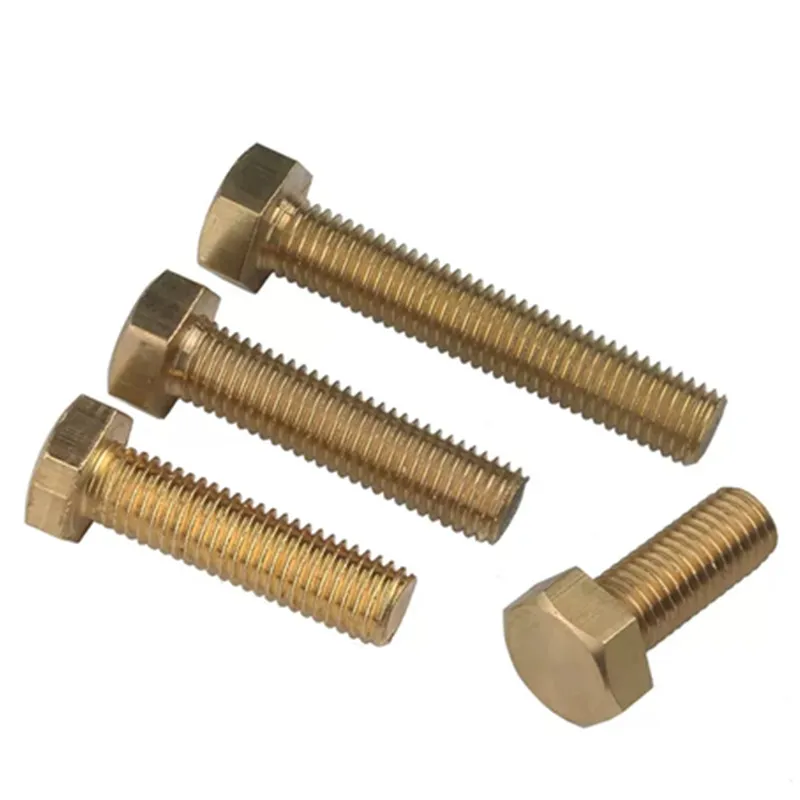 Bulloni A Testa Esagonale In Ottone Massiccio M6 X 1.0 Mm &ndash; DIN 933, Viti Per Rubinetto