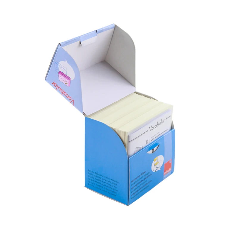 Chinese manufacturer wholesale paper packaging  cardboard gift box Packaging children early educational flash card