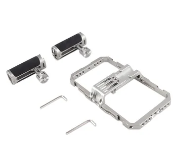Universal Multi-functional Portable Hand-held Anti-shake Stable Aluminium Alloy Mobile Phone Holder Video Rig Cage Frame detail image
