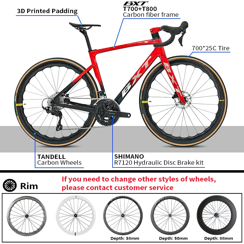 BXT Carbon Fiber Road Bicycle - Lightweight & Versatile
