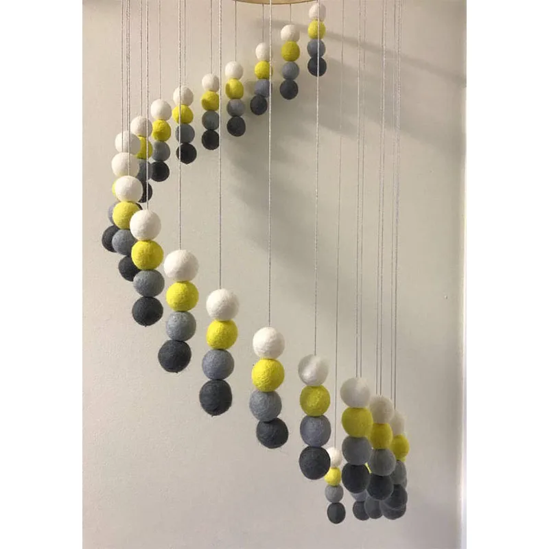 customized shape cloud raindrop decorations felt hanging decor