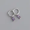 YHE0252 Purple Stone--White Color