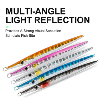 80g 100g 5 Colors Lead Fish Hard Metal Fishing Bait Pesca Fast Sinking Lure Aritificial Metal Baits Swimbait – Soft Lure – view 5