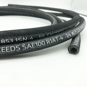 American Standard Customized Service SAE R1 R2 High Pressure Hose Steel  Wire Hydraulic Hose for Fuel Line