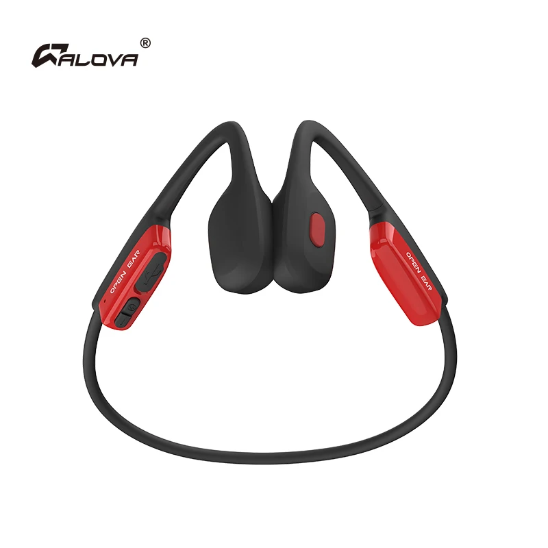ALOVA Portable Wireless Bluetooth Headset IPX6 Bone Conduct Headphone Waterproof Telephone Earphone for Sports