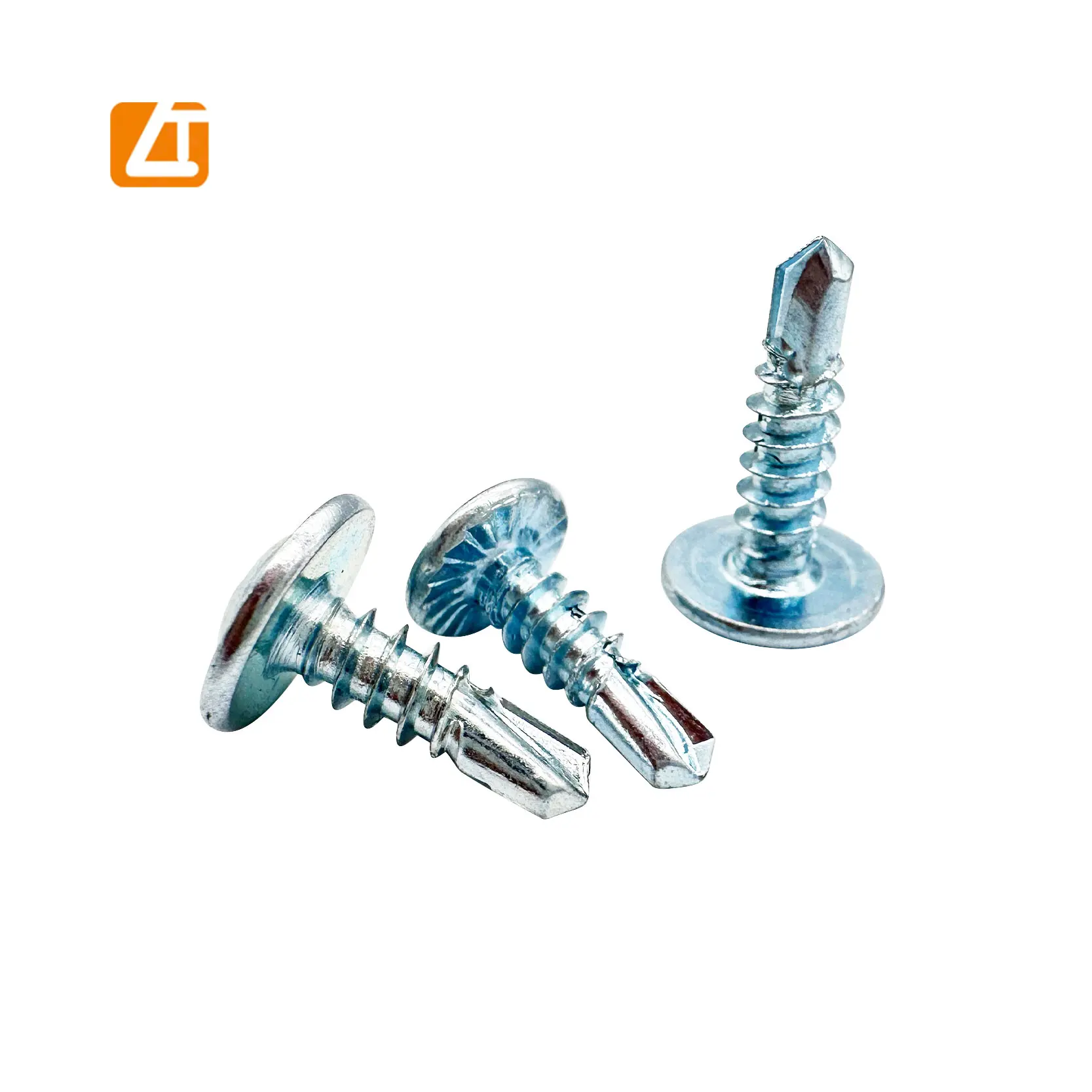 Customize Painted White Zinc Plated Wafer Truss Head Self Drilling Screw