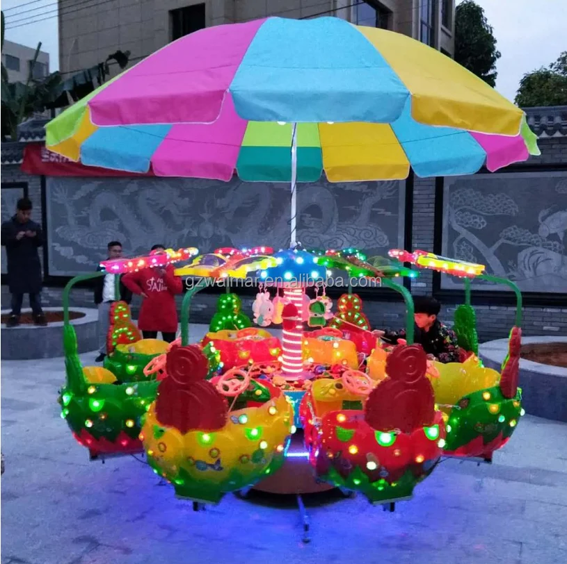 Outdoor Amusement Park Kids Merry Go Round Amusement Rides Electric Baby Ride on Mini Carousel for Sale