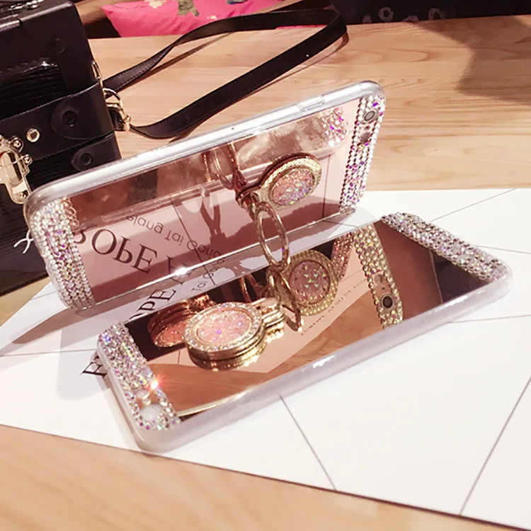 Capa De Celular Espelhada De Strass,Para Oppo Reno 4 Pro C11 C12 C13 C15  Realme 5 5i A32 A37 A57 A73 A73s A71 A75 A79 A83 - Buy Para Oppo Reno 4