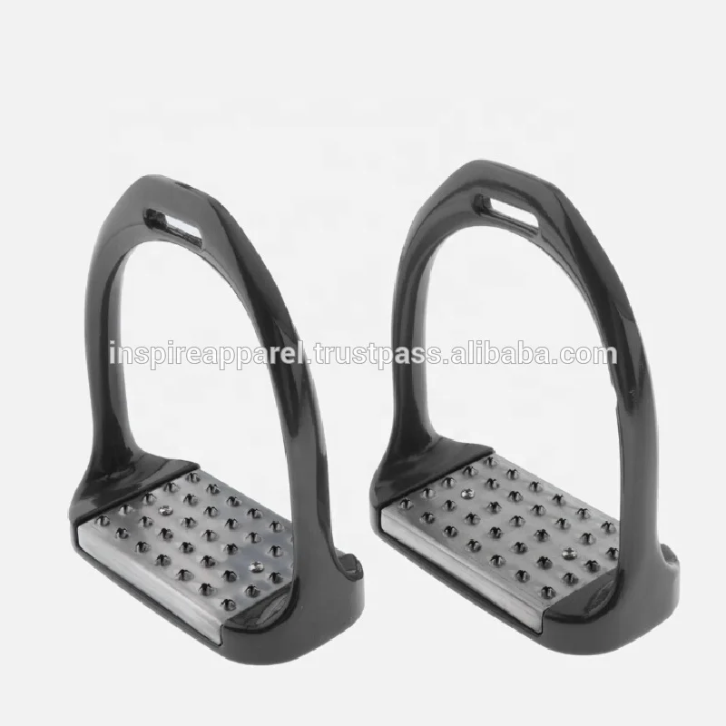 New Aluminum Black Stirrups Horse Equipment Horse Stirrups By Inspire