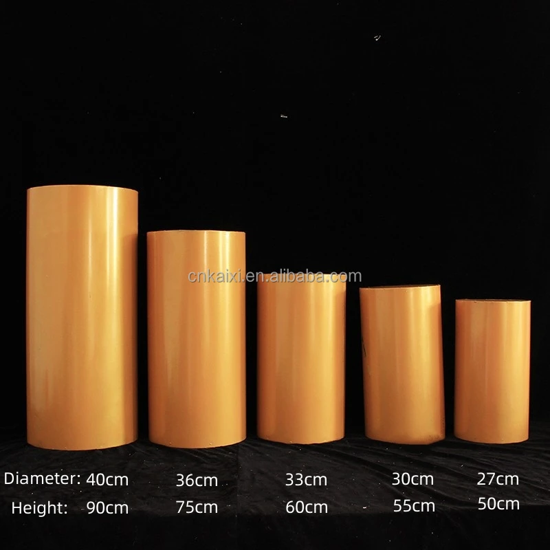 Acrylic Cylinder Acrylic Display Plinth For Exhibitions Weddings Round