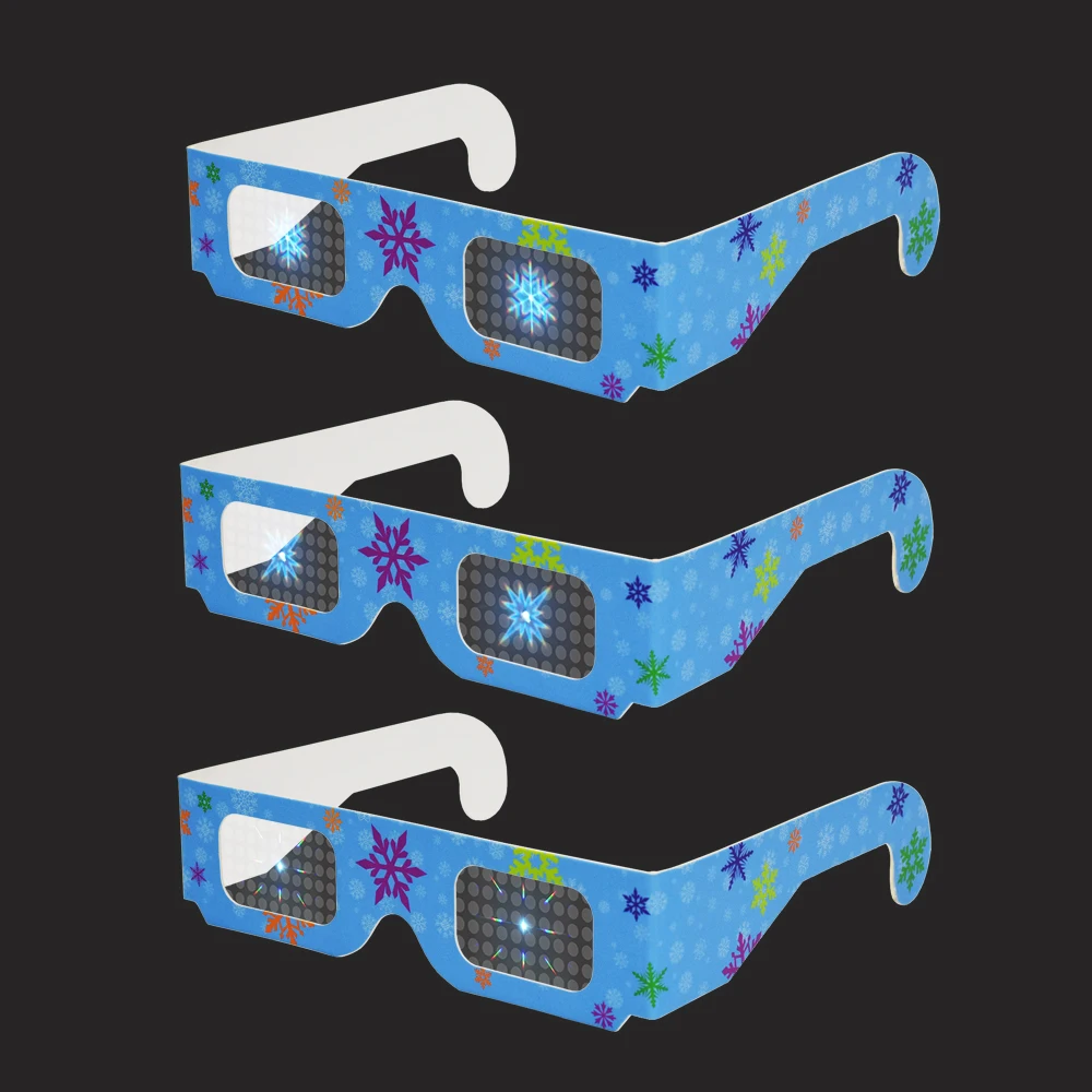 Diffraction Grating Glasses Bulk Christmas Light Diffraction Glasses