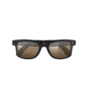 Black frame with color-changing glasses