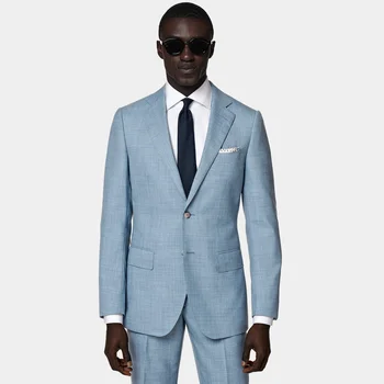 Quick Customization Premium Fashion Business Casual Two Piece Sets Multi Occasion Men'S Suit