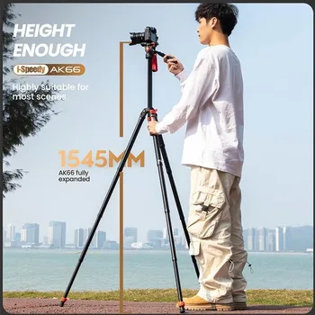 Professional Video Tripod Semi-automatic Locking System Fluid Head Tripod for Dslr for 70-200 Lens Fluid Head Tripod detail image