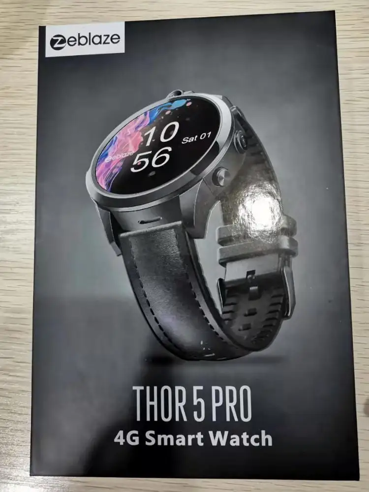 
3 ГБ + 32 ГБ памяти большого объема 4G Смарт часы Zeblaze THOR 5 PRO 1,6 дюймов Керамический Безель двойная камера 800 мА/ч, GPS Android 7,1 Смарт-часы 