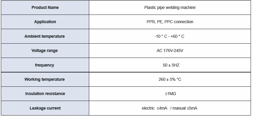Digital Display PPR Plastic Pipe Welding Machine PVC HDPE PB Plumbing Tools Welding Machine