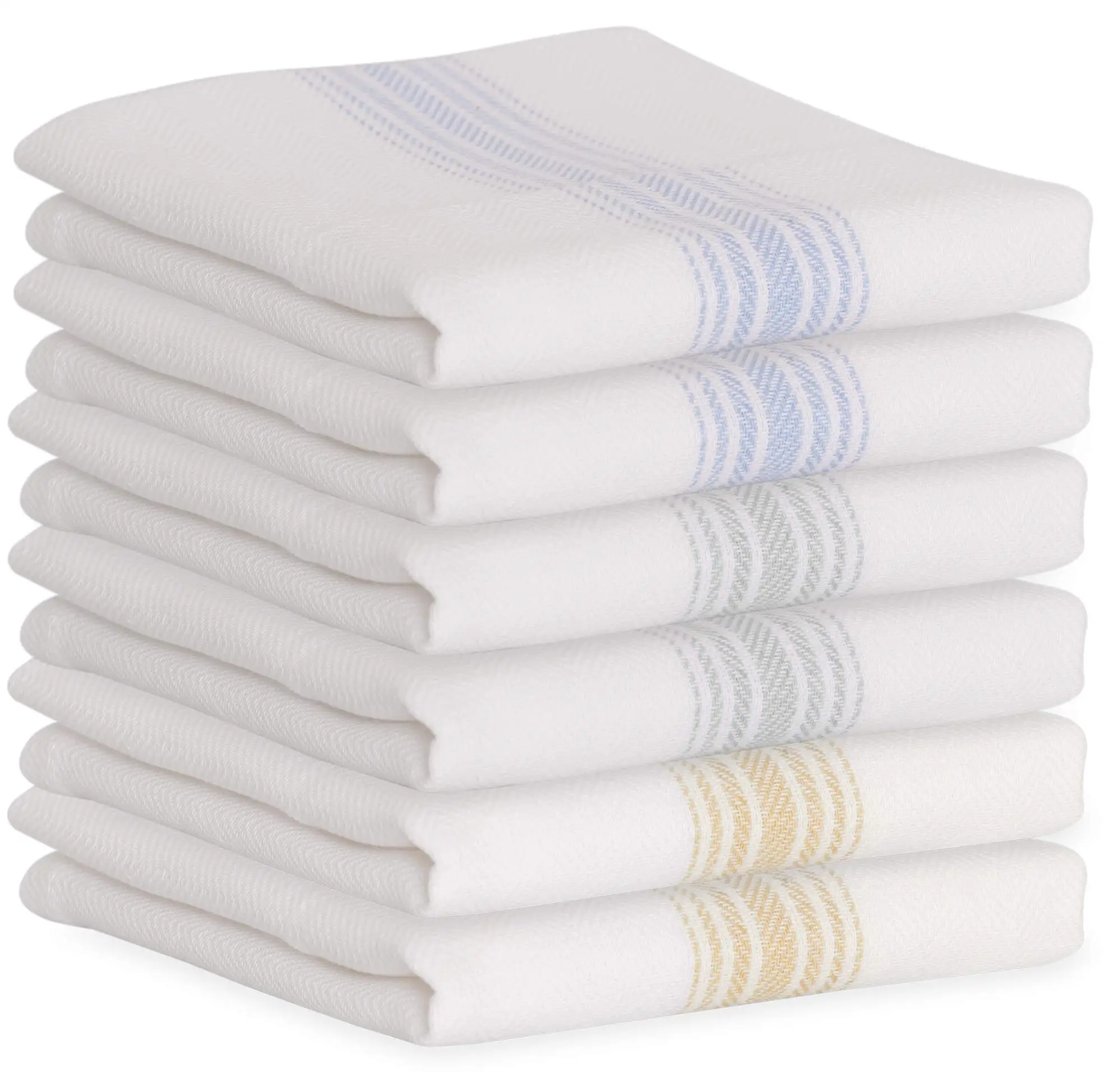 100% хлопчатобумажное чайное полотенце окрашенная пряжа простая полосатая серия Кухонное кухонное