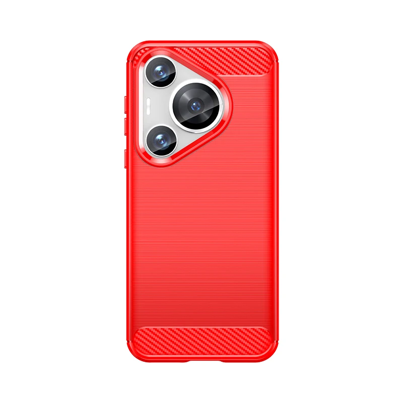 BRAND SET Flip Cover In Pelle PU Per Huawei Pura 70 Pro, Custodia Portafoglio Magnetica Con Cavalletto E Slot Per Carte, Rossa - 3