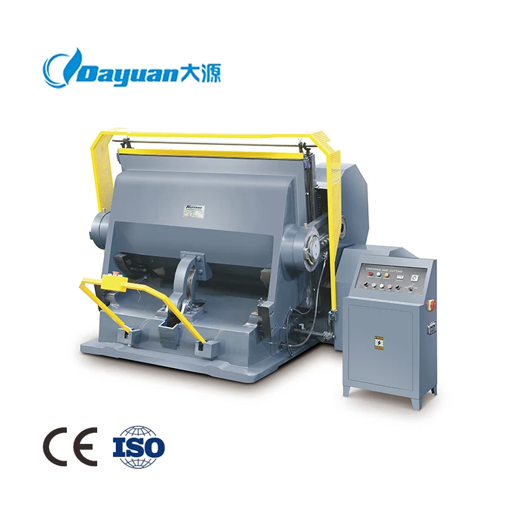 Dayuan ML 1500mm Manual Sheet Paper Box Flat Bed Die Cutter Machine Handcraft Wine Wrapped Box Creasing and Die Cutting Machine